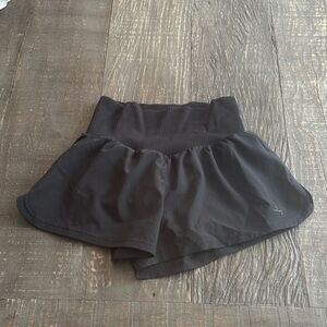 JoyLab Black Ribbed Waist Running Shorts